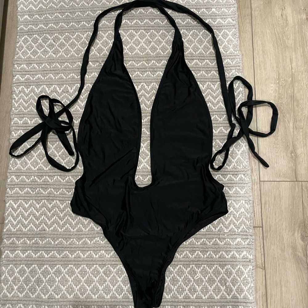 Sexy Strapy Halter One-Piece Swimsuit